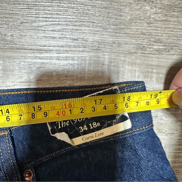 Abercrombie & Fitch The 90s Straight Ultra High Rise jeans Curve Love 34/18R - Picture 10 of 10